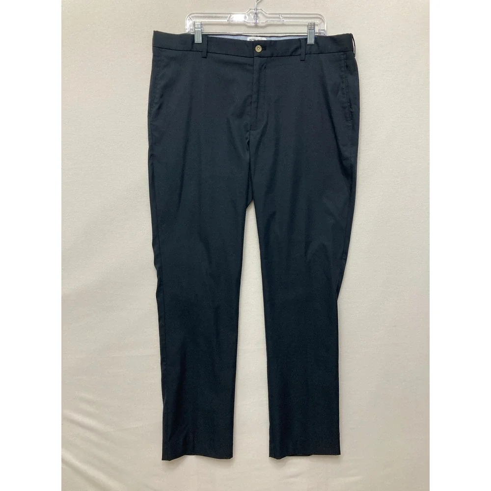 Peter Millar Mens size 38x32 Raleigh Performance Black Golf Pants Stretch EB77